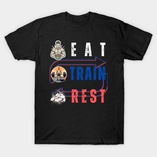 Eat train sleep repeat T-Shirt